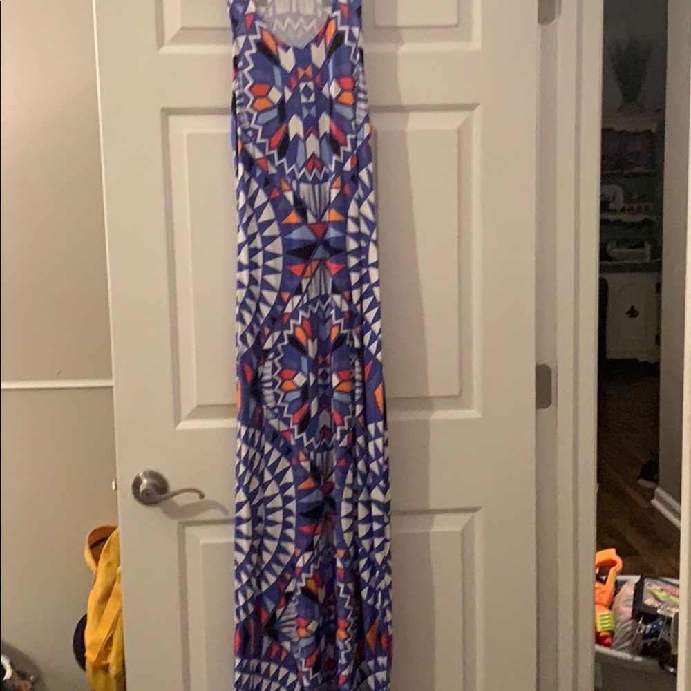 Tribal print maxi dress